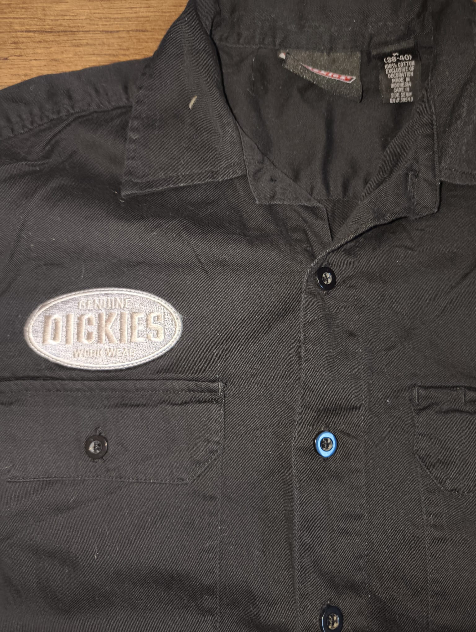 Dickies Men’s Black Work Shirt Size Medium